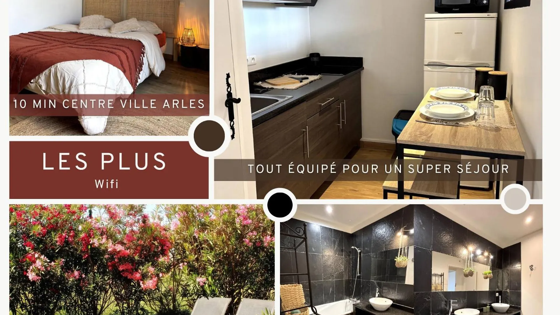 Apartment Studio Equipe Clim Jardin Spa Centre Arles A 10Mn