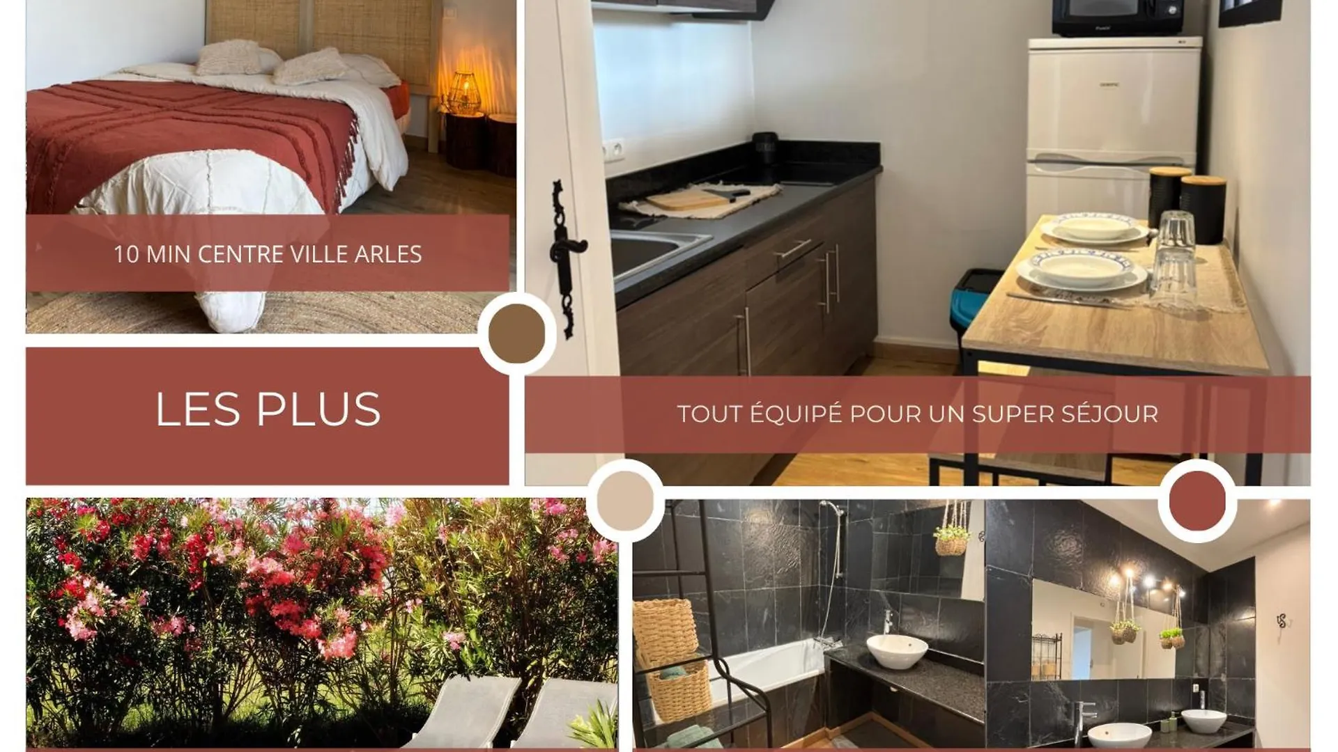 Studio Equipe Clim Jardin Spa Centre Arles A 10Mn